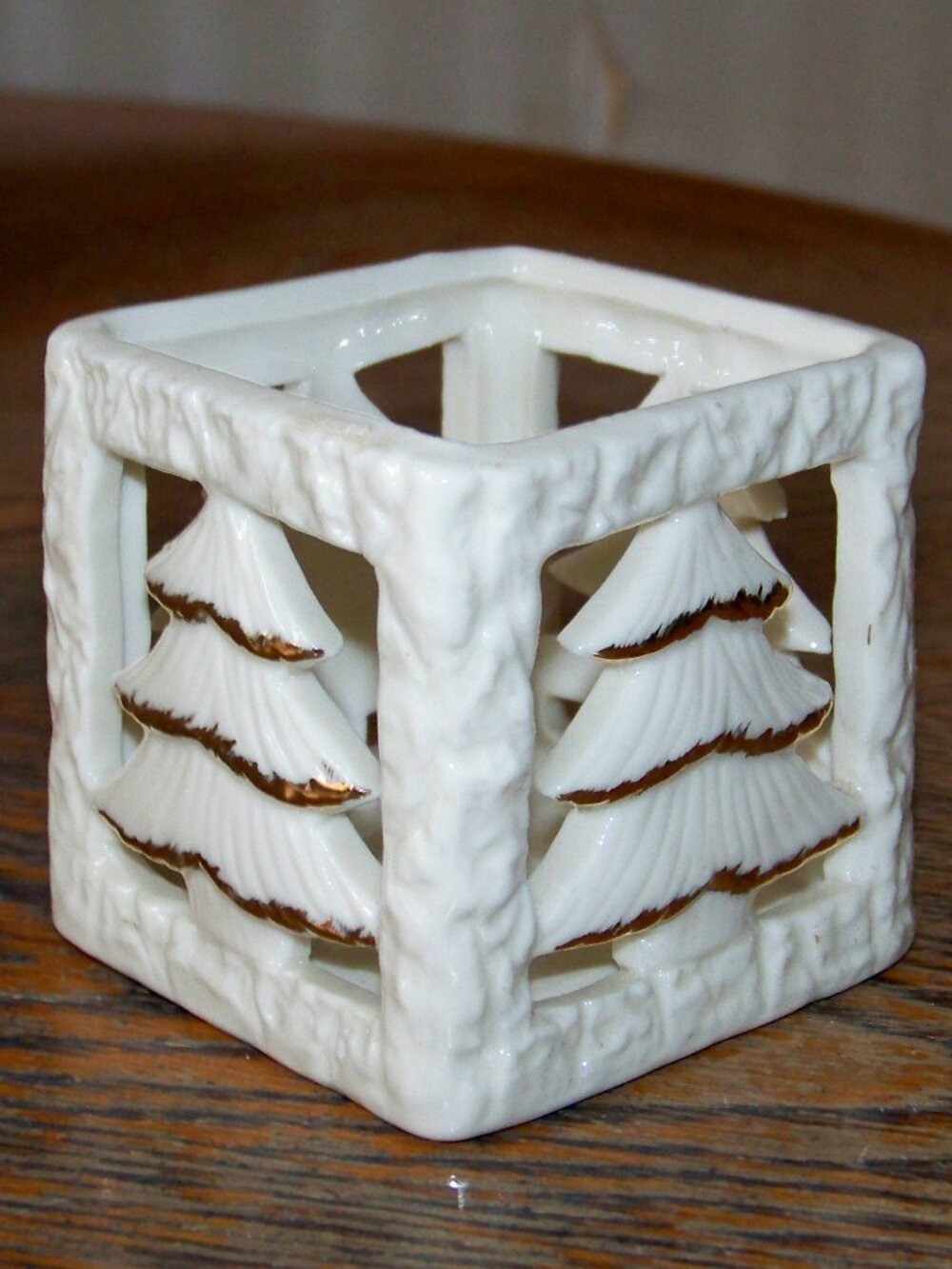 Pine Tree Votive Holder, Good Shape